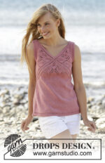 Butterfly Heart Top by DROPS Design