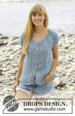 Shore Line Cardigan by DROPS Design