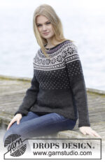 Starry Night Jumper by DROPS Design