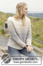 Morning Mist Sweater by DROPS Design