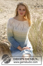 Blue lagoon sweater by DROPS Design